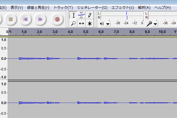 Audacity 音量１