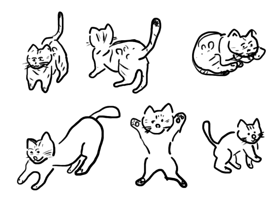 ペットの猫のイラストの描き方を 教えて欲しい ソロギター